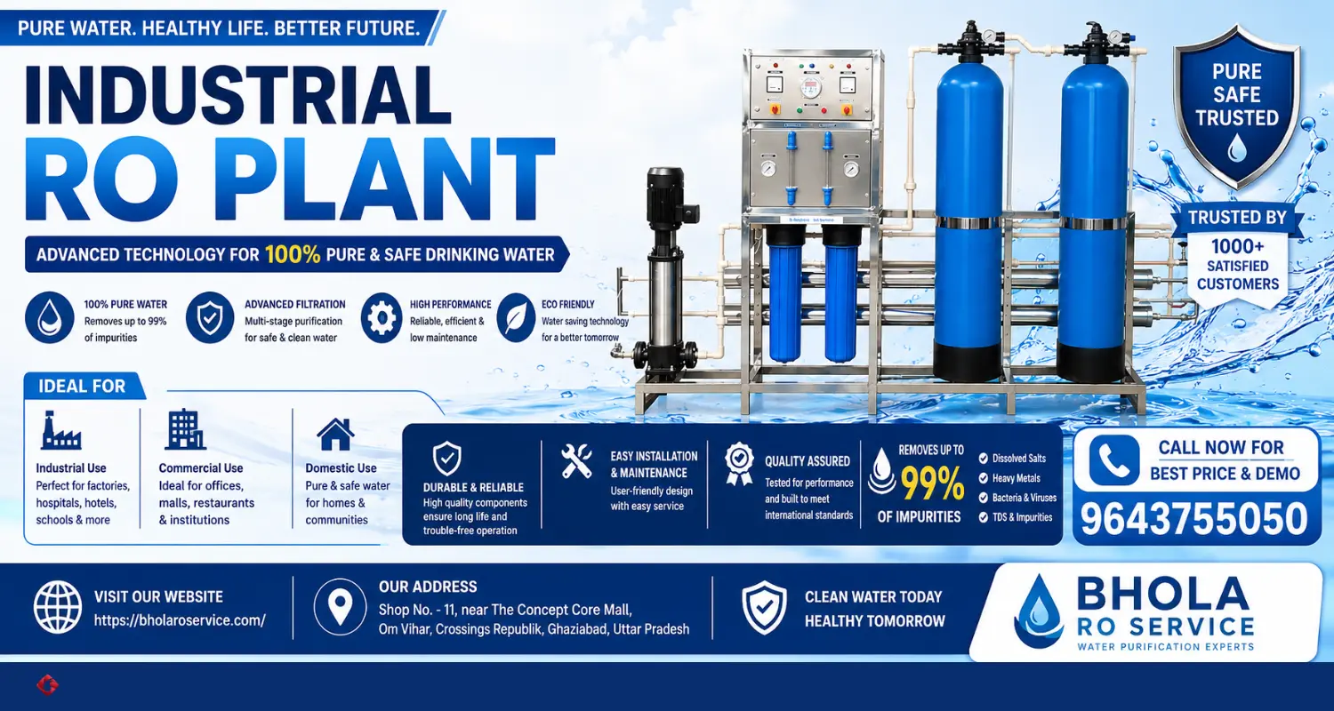 Commercial RO Plant for Industrial and Commercial Use
